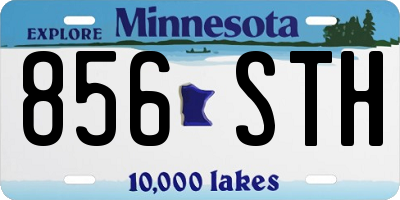 MN license plate 856STH