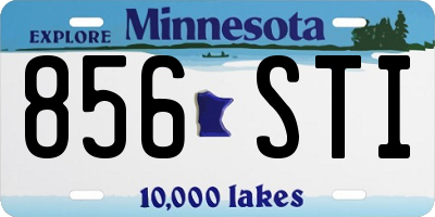 MN license plate 856STI