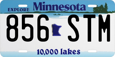 MN license plate 856STM
