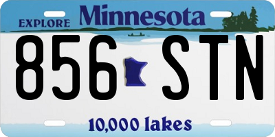 MN license plate 856STN