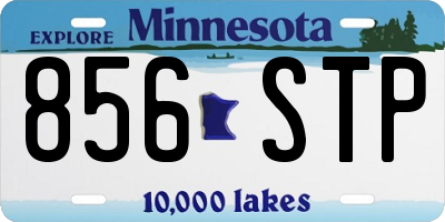 MN license plate 856STP
