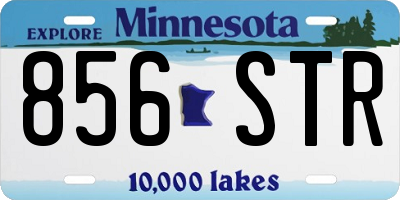 MN license plate 856STR