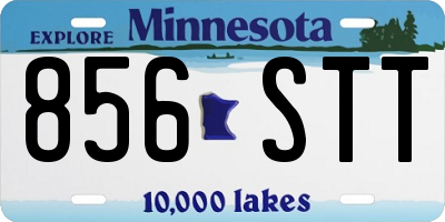 MN license plate 856STT