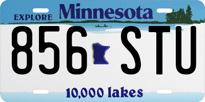 MN license plate 856STU