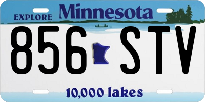 MN license plate 856STV