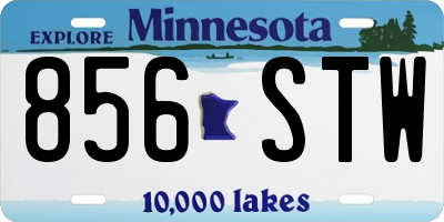 MN license plate 856STW
