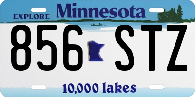 MN license plate 856STZ