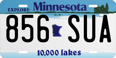 MN license plate 856SUA