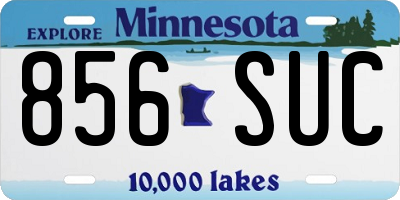 MN license plate 856SUC
