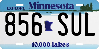 MN license plate 856SUL