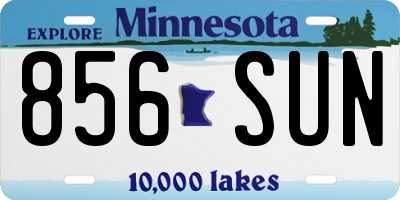 MN license plate 856SUN