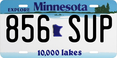 MN license plate 856SUP