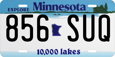 MN license plate 856SUQ