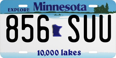 MN license plate 856SUU