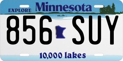 MN license plate 856SUY