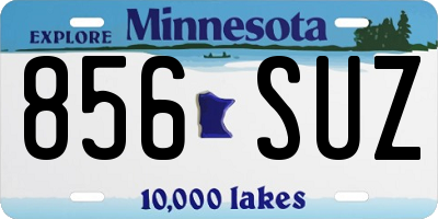 MN license plate 856SUZ