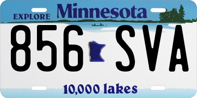 MN license plate 856SVA