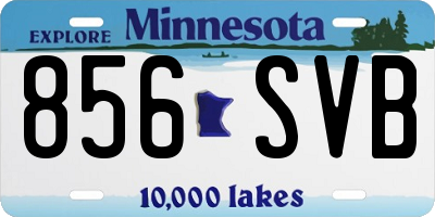 MN license plate 856SVB