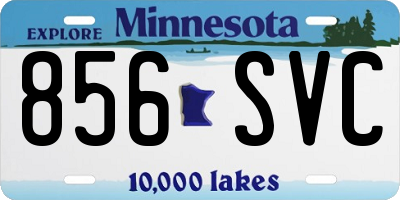 MN license plate 856SVC