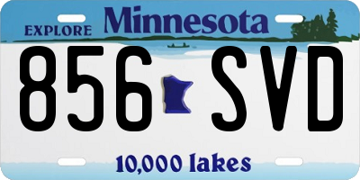 MN license plate 856SVD