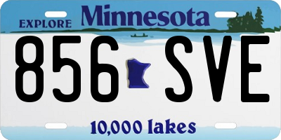 MN license plate 856SVE