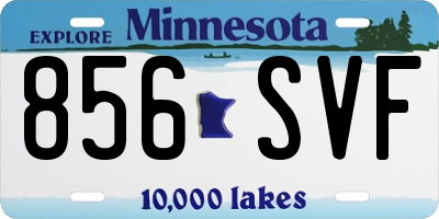 MN license plate 856SVF