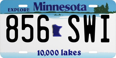 MN license plate 856SWI