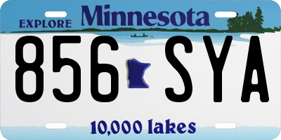 MN license plate 856SYA