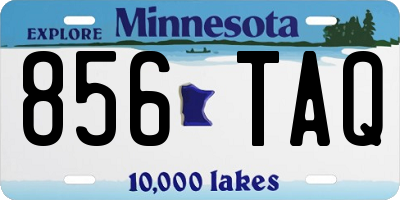 MN license plate 856TAQ