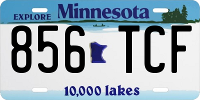 MN license plate 856TCF