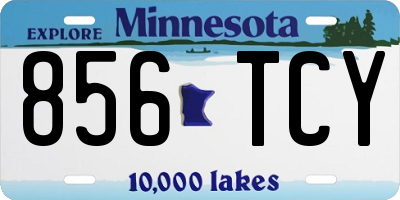 MN license plate 856TCY
