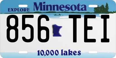 MN license plate 856TEI