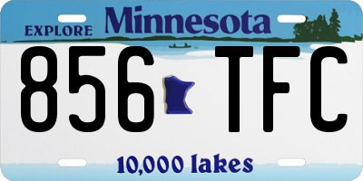MN license plate 856TFC