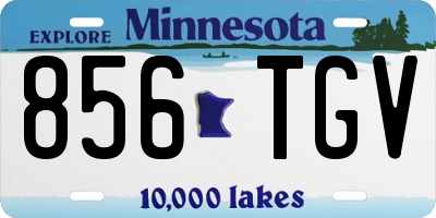 MN license plate 856TGV