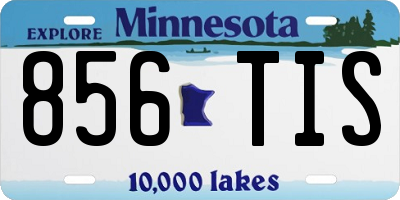 MN license plate 856TIS