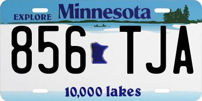 MN license plate 856TJA