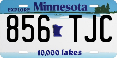 MN license plate 856TJC