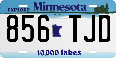 MN license plate 856TJD