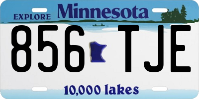 MN license plate 856TJE
