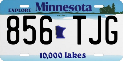 MN license plate 856TJG