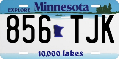 MN license plate 856TJK
