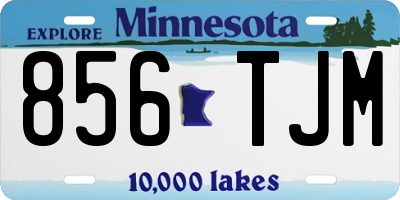 MN license plate 856TJM