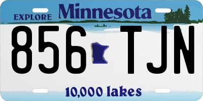 MN license plate 856TJN