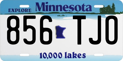MN license plate 856TJO