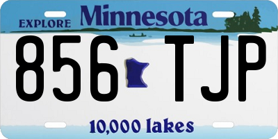 MN license plate 856TJP