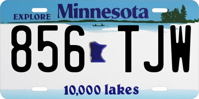 MN license plate 856TJW