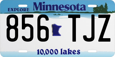 MN license plate 856TJZ