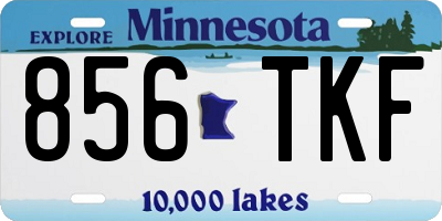 MN license plate 856TKF