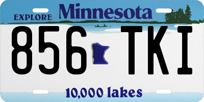 MN license plate 856TKI