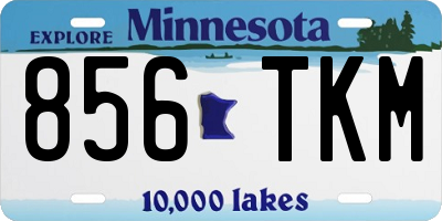 MN license plate 856TKM